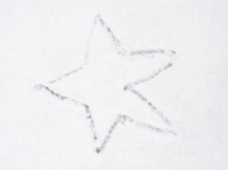 Gwiazda wydeptana w śniegu